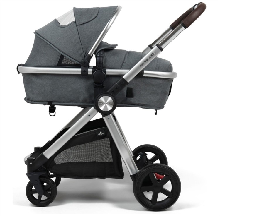 Baby Ken Black Toys | Panorama Xt I Travel System With I-Size Car Seat - Grey