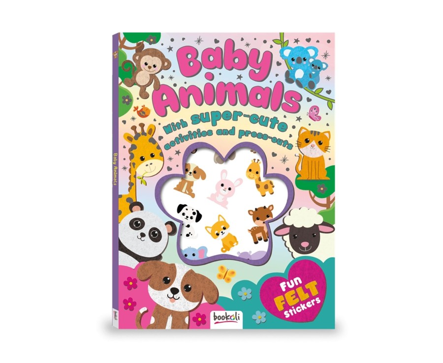 Learning & Education Ken Black Toys | Puffy Sticker Felt: Baby Animals