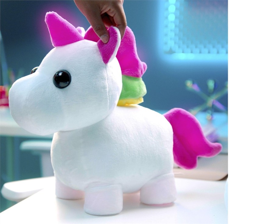 Toys Ken Black Toys | Adopt Me! Neon Unicorn 30Cm Plush