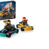 Toys Ken Black Toys | Lego® City Go-Karts And Race Drivers Toy Set 60400