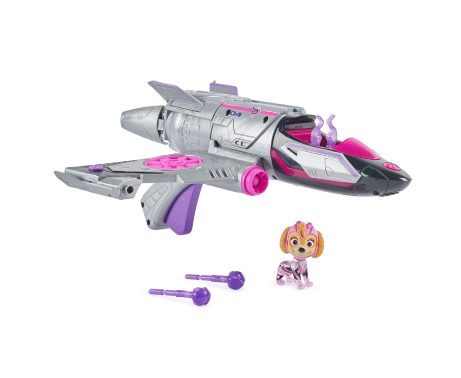 Toys Ken Black Toys | Paw Patrol: The Mighty Movie Transforming Rescue Jet With Skye