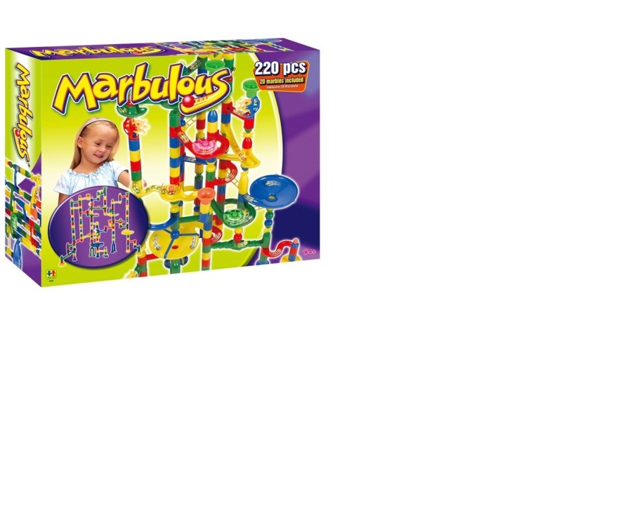 Toys Ken Black Toys | Marbulous Marble Run 220 Piece Construction Set