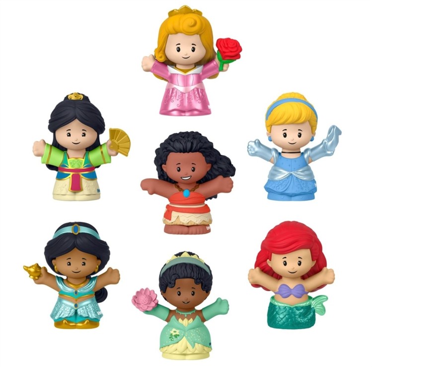 Toys Ken Black Toys | Fisher-Price Little People Disney Princess 7 Figure Pack