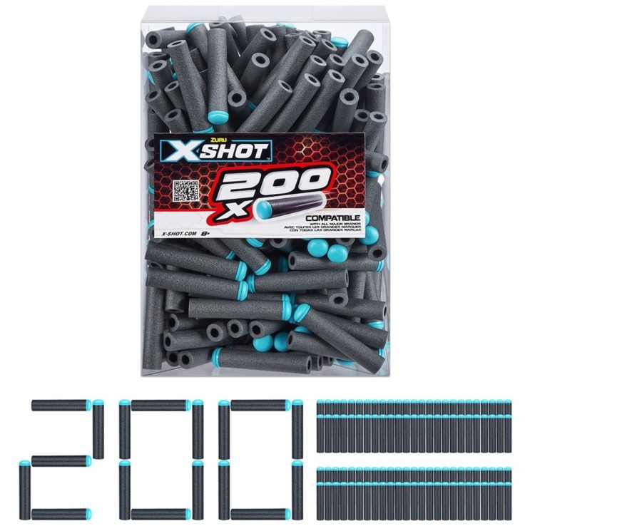 Toys Ken Black Toys | X-Shot Excel Foam Darts Refill Pack (200 Darts) By Zuru