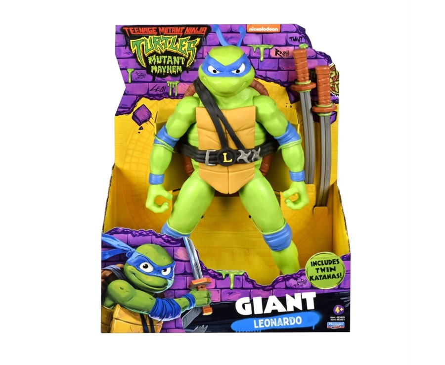 Toys Ken Black Toys | Tmnt Mutant Mayhem Giant Leonardo Figure