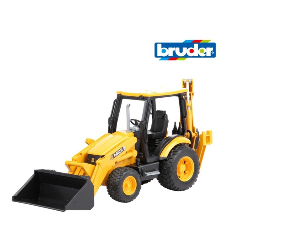 Toys Ken Black Toys | Bruder 1:16 Jcb Midi Cx Backhoe Loader