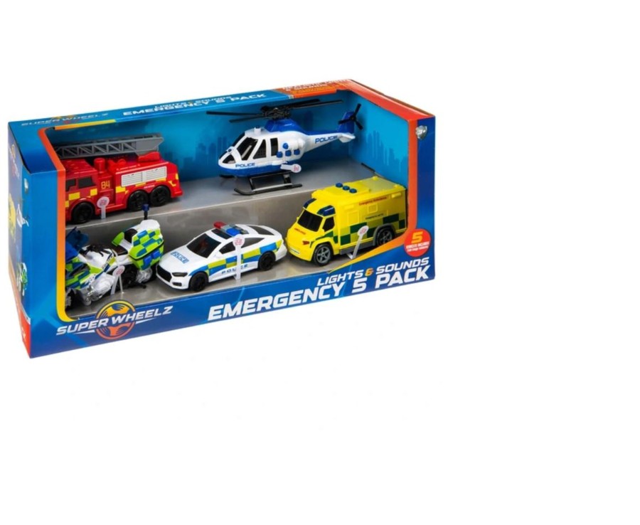 Toys Ken Black Toys | Super Wheelz Emergency Team 5 In 1