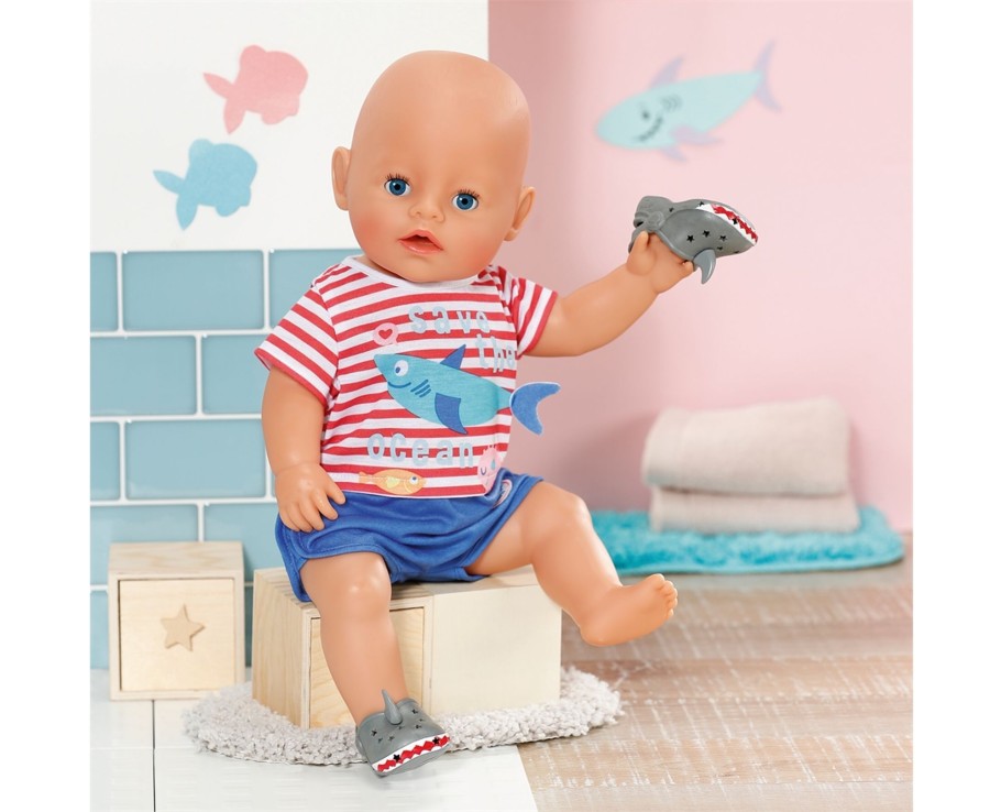 Toys Ken Black Toys | Baby Born Bath Pyjamas With Shoes Blue 43Cm