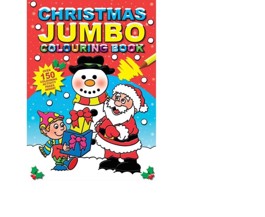 Learning & Education Ken Black Toys | Christmas Jumbo Colouring & Activity Book