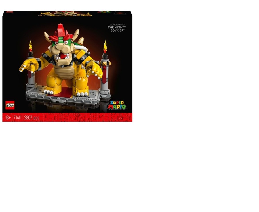 Toys Ken Black Toys | Lego 71411 Super Mario The Mighty Bowser Collectible Figure