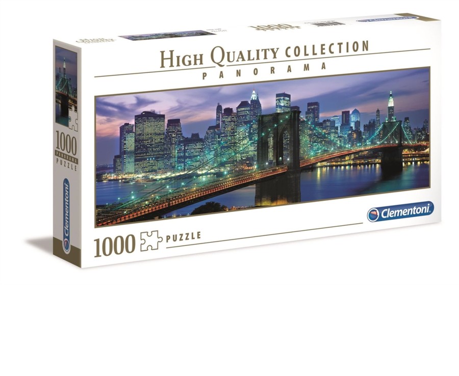 Learning & Education Ken Black Toys | Clementoni New York 1000 Pc Panorama Puzzle