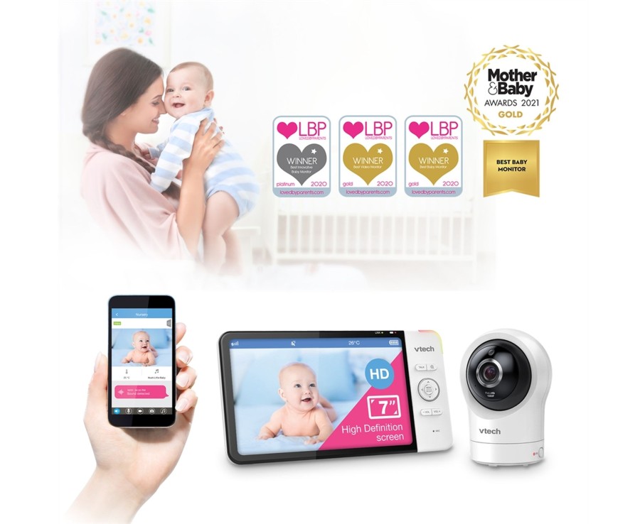 Baby Ken Black Toys | Vtech Rm7764Hd 7" Smart Monitor