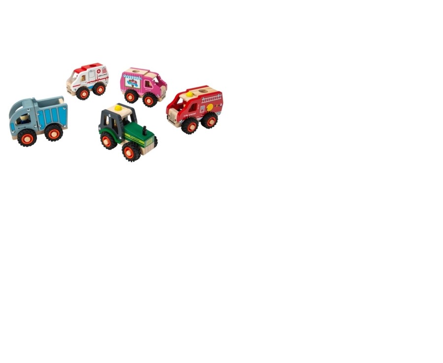 Toys Ken Black Toys | Wooden Trucks Assortment