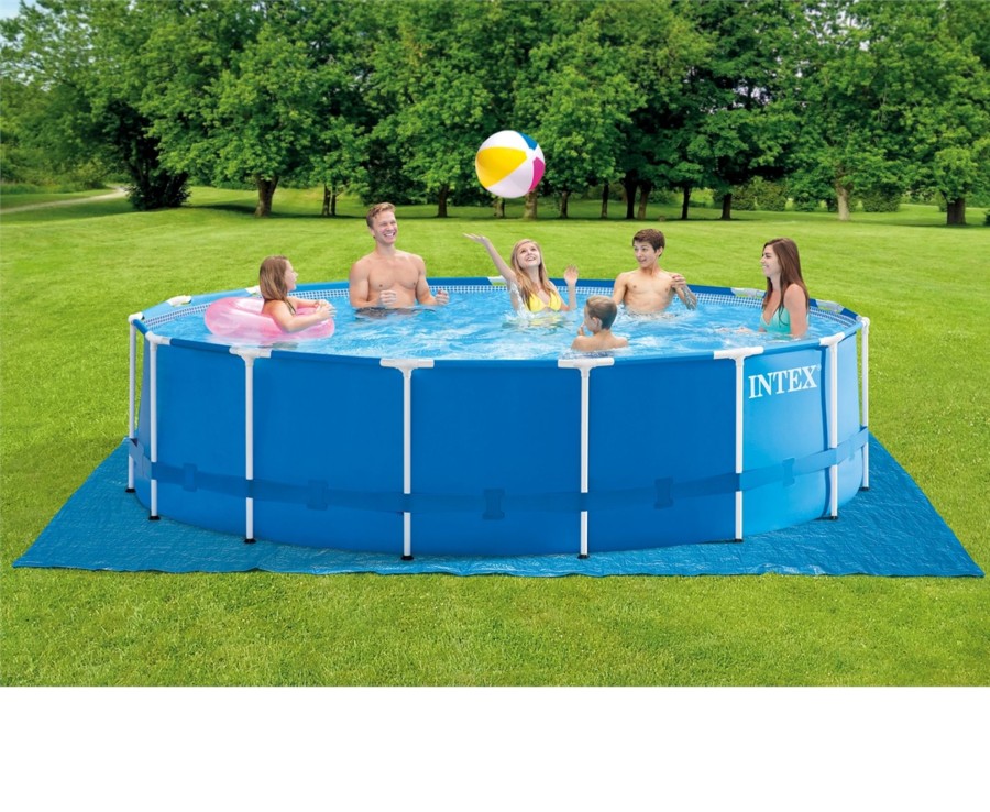 Outdoor Ken Black Toys | 15Ft X 48In Metal Frame Pool Set