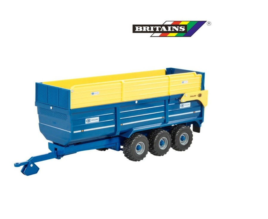 Toys Ken Black Toys | Britains - Kane Tri-Axel Halfpipe Silage Trailer