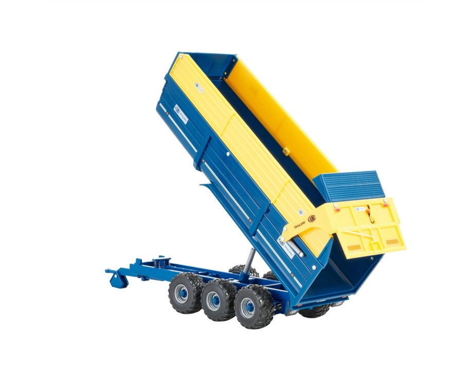 Toys Ken Black Toys | Britains - Kane Tri-Axel Halfpipe Silage Trailer