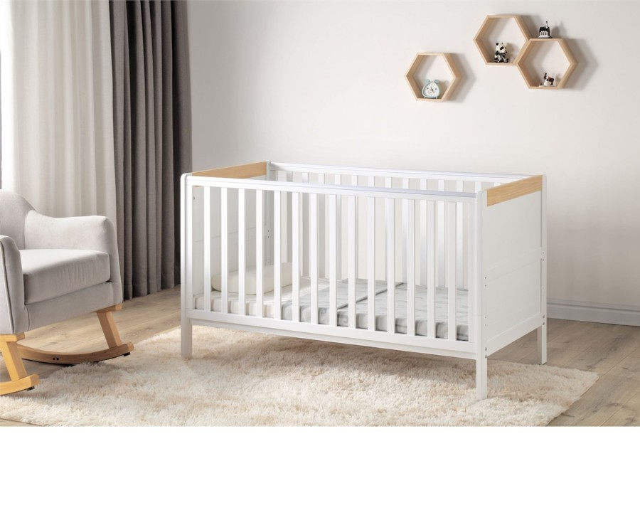 Baby Ken Black Toys | Babylo Nested Marlow Cot Bed - White