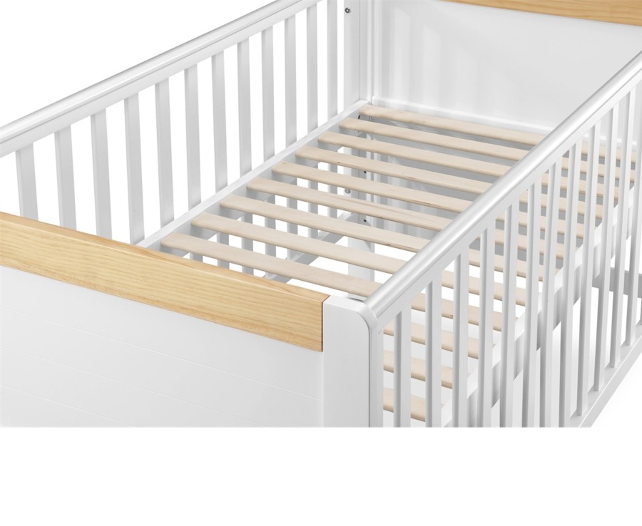 Baby Ken Black Toys | Babylo Nested Marlow Cot Bed - White