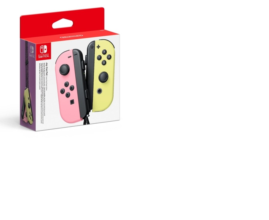 Tech & Gaming Ken Black Toys | Nintendo Switch Joy-Con Controller Pair - Pastel Pink/Pastel Yellow