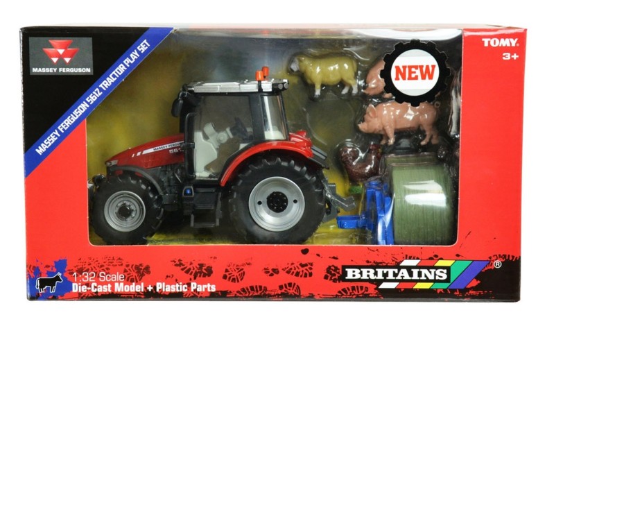 Toys Ken Black Toys | 1:32 Massey Ferguson Playset