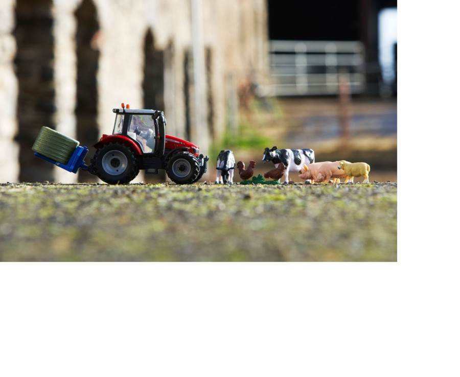 Toys Ken Black Toys | 1:32 Massey Ferguson Playset