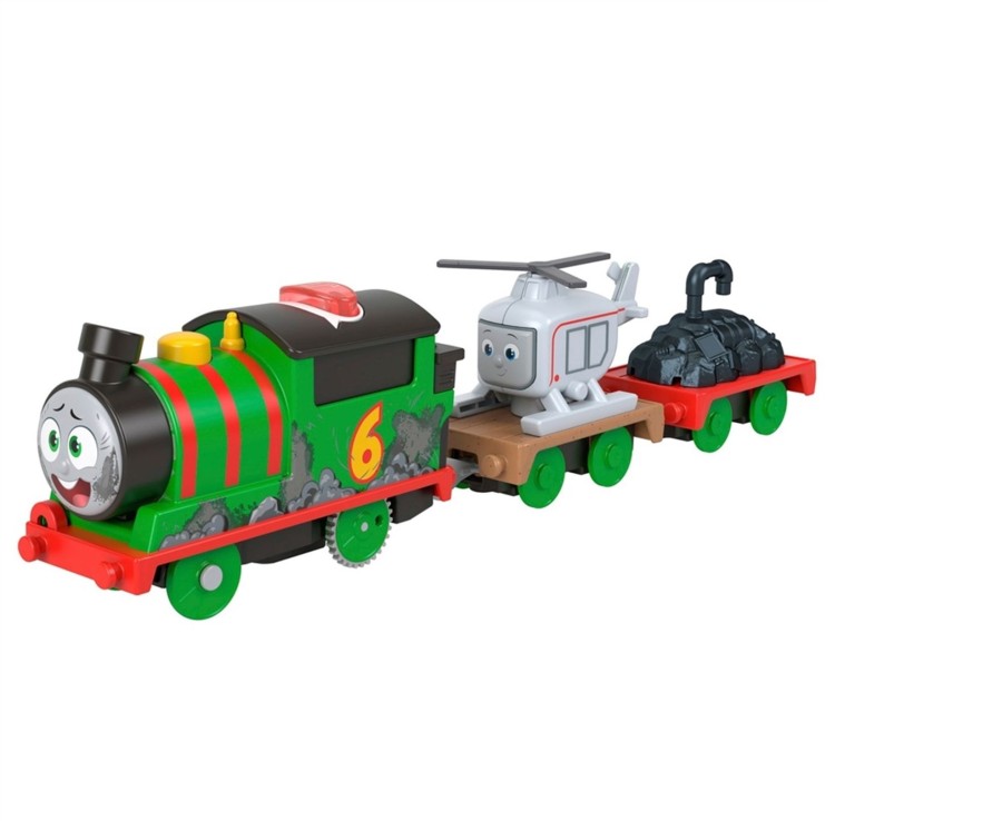 Toys Ken Black Toys | Thomas & Friends Talking Percy Motorised Engine With Harold