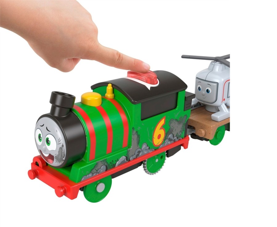 Toys Ken Black Toys | Thomas & Friends Talking Percy Motorised Engine With Harold