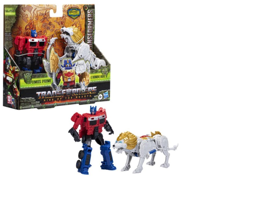 Toys Ken Black Toys | Transformers: Rise Of The Beasts Beast Alliance Beast Combiners 2-Pack Optimus Prime & Lionblade