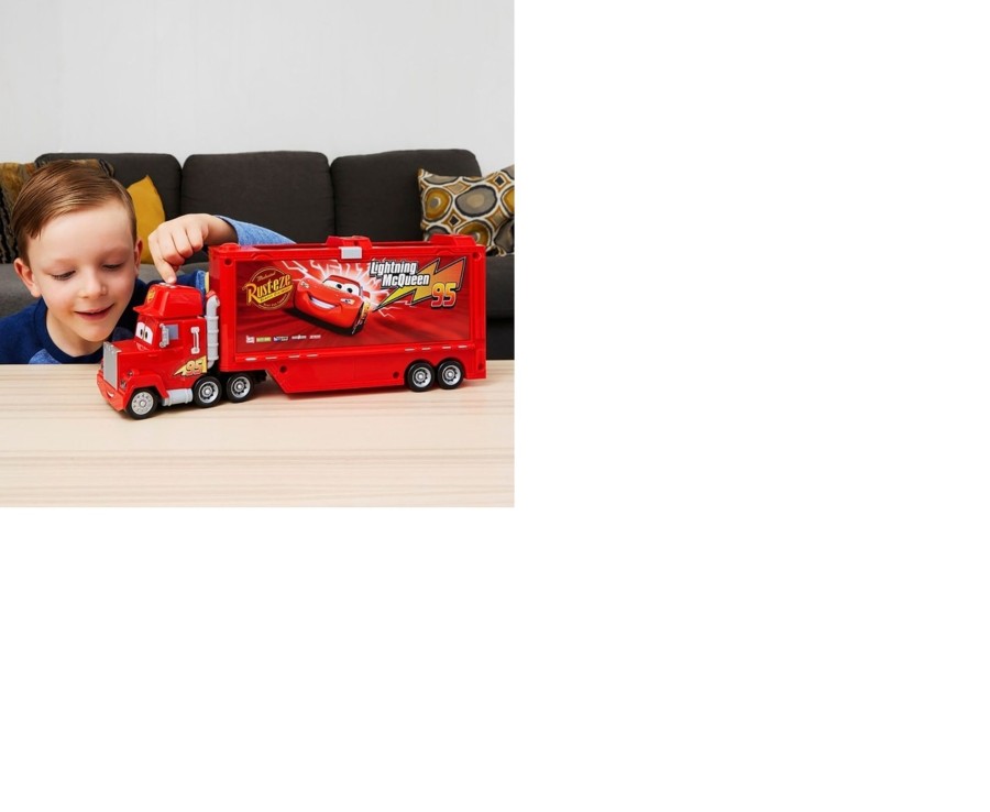 Toys Ken Black Toys | Disney Pixar Cars Track Talkers Chat & Haul Mack Hauler Playset