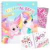 Learning & Education Ken Black Toys | Ylvi Colouring Book With Unicorn And Sequins