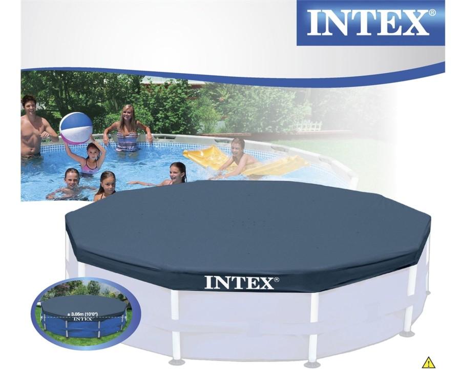 Outdoor Ken Black Toys | Intex 10Ft Metal Pool Cover