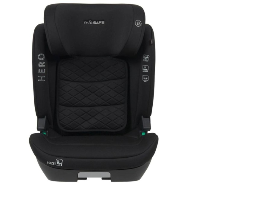 Baby Ken Black Toys | Enfasafe Hero I-Size R129 Highback Booster Car Seat (100 - 150Cm)