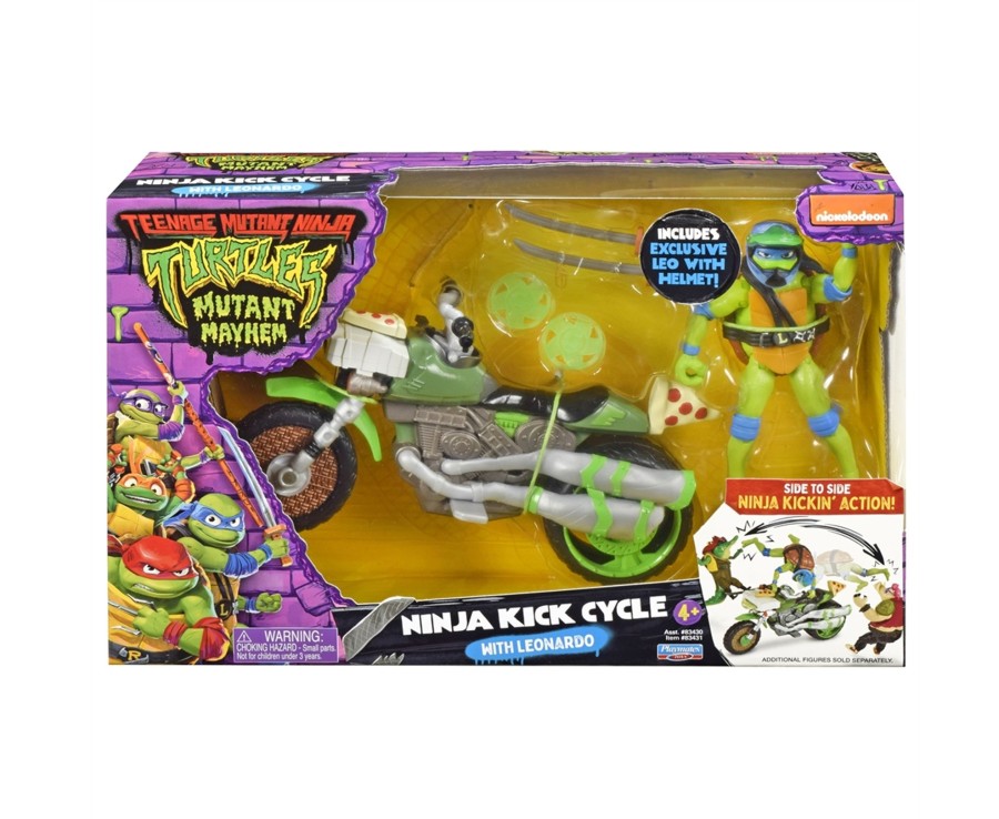 Toys Ken Black Toys | Tmnt - Mutant Mayhem Ninja Kick Cycle