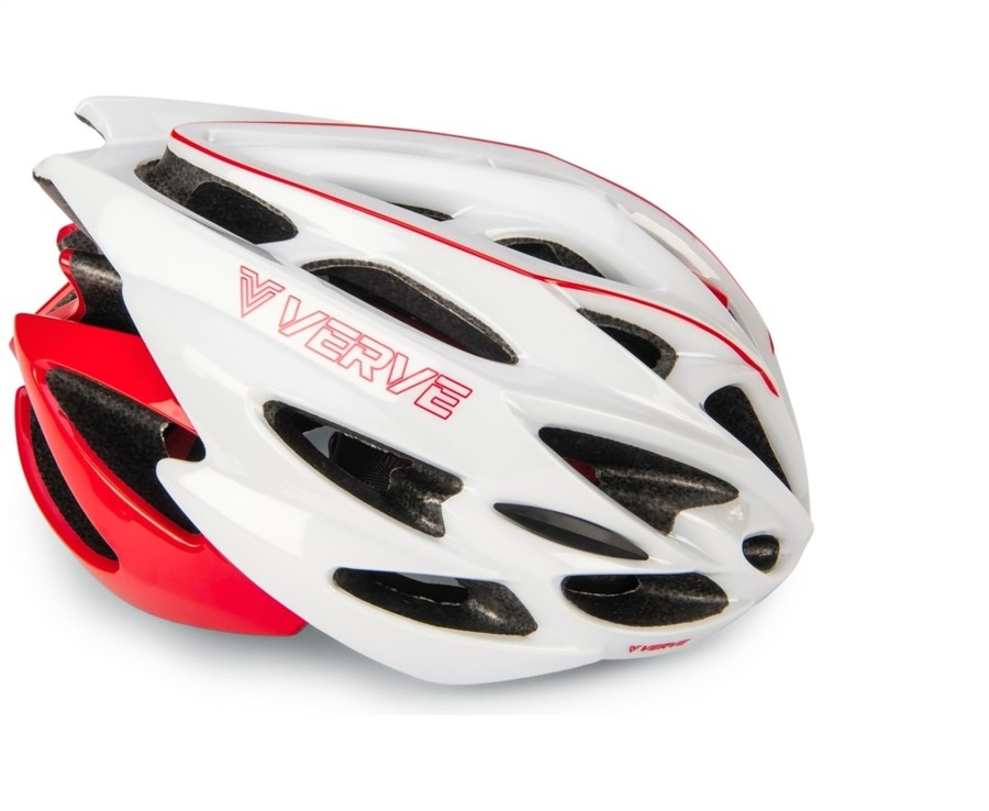 Outdoor Ken Black Toys | Verve Bike White/Red Helmet (Size 58-61Cm)