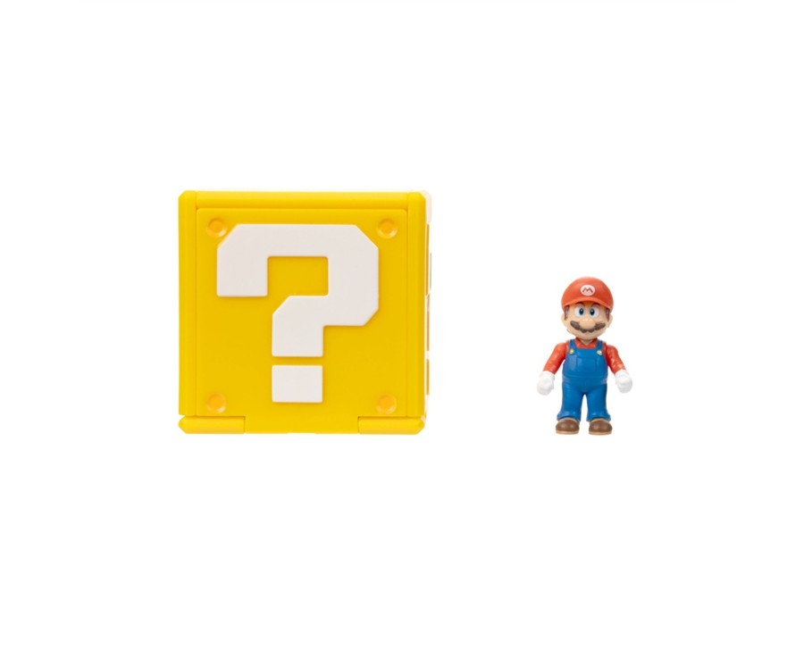 Toys Ken Black Toys | Super Mario Bros. Movie 3Cm Mini Figure With Question Block Assortment