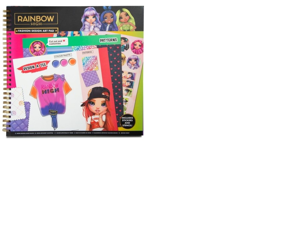 Learning & Education Ken Black Toys | Rainbow High Fashion Design Art Pad