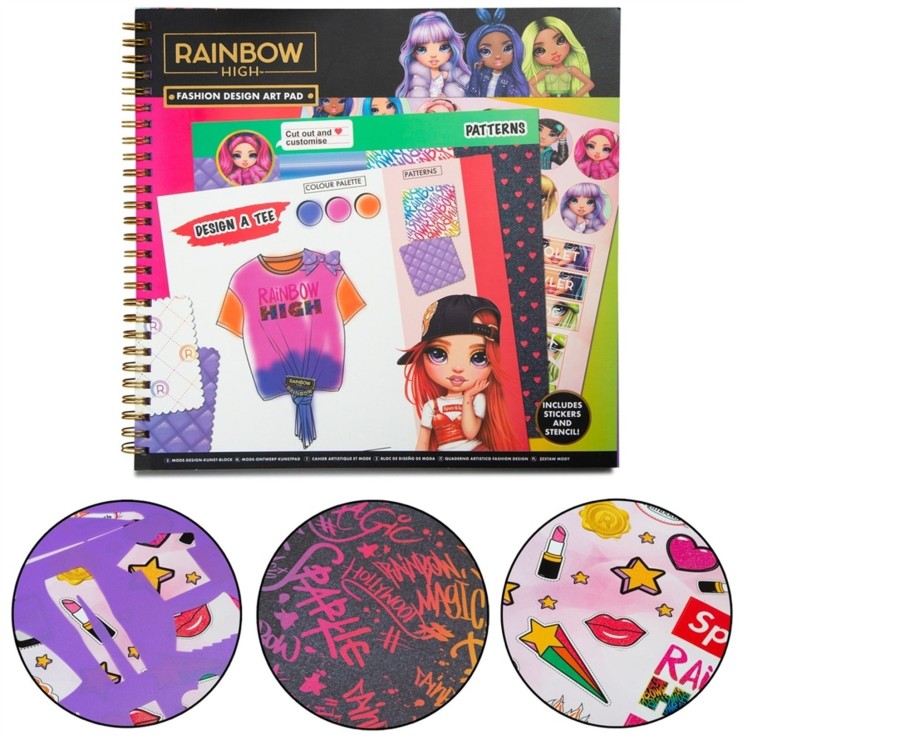 Learning & Education Ken Black Toys | Rainbow High Fashion Design Art Pad