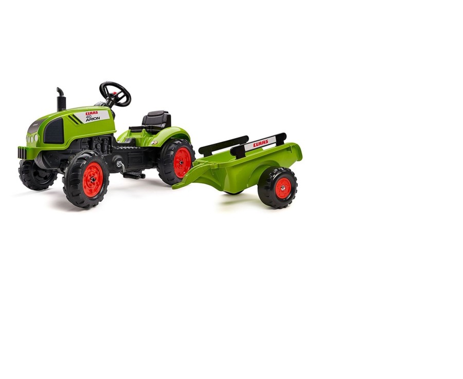 Outdoor Ken Black Toys | Falk Claas Ride On Pedal Tractor With Trailer