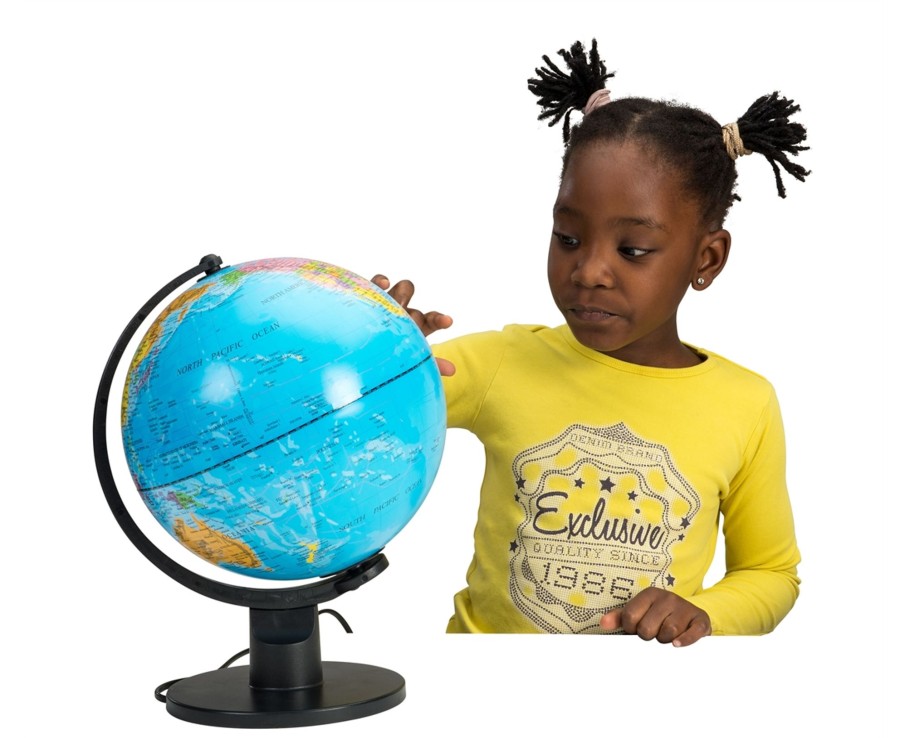 Learning & Education Ken Black Toys | 25Cm Light Up Globe