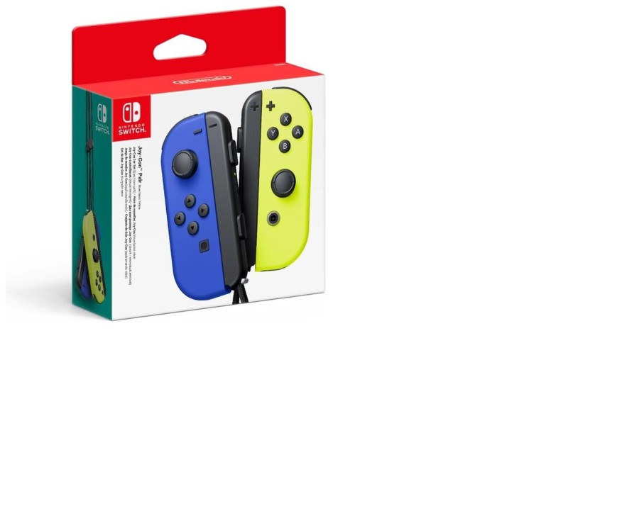 Tech & Gaming Ken Black Toys | Nintendo Switch Joy-Con Controller Pair - Blue/Yellow