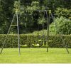 Outdoor Ken Black Toys | Apatou 3 Unit Metal Swing Set