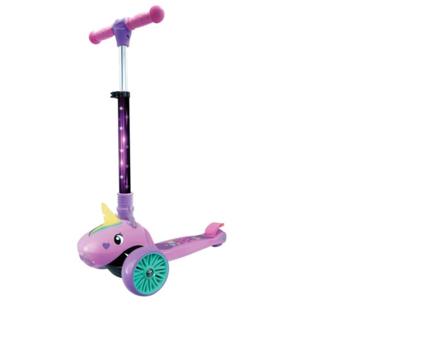 Outdoor Ken Black Toys | Ride 858 Unicorn Light Up Scooter