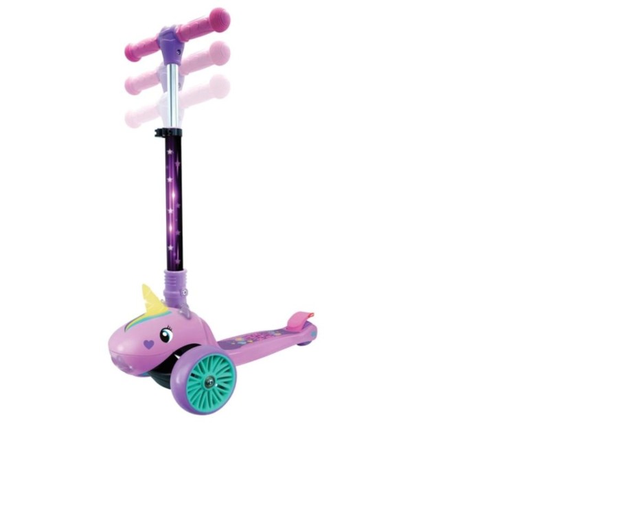 Outdoor Ken Black Toys | Ride 858 Unicorn Light Up Scooter