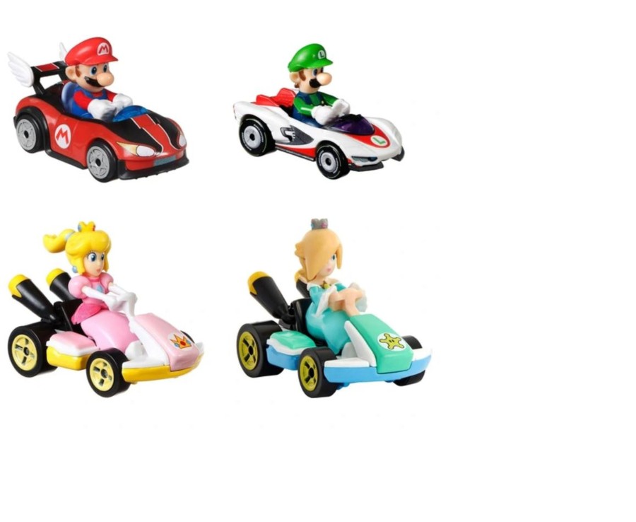 Toys Ken Black Toys | Hot Wheels Mario Kart Diecast 4-Pack Assortment