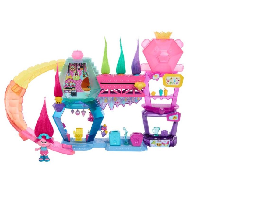 Toys Ken Black Toys | Trolls 3 Band Together Mount Rageous Playset With Queen Poppy Doll