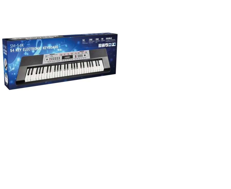 Learning & Education Ken Black Toys | 54 Key Electronic Keyboard Sm54K