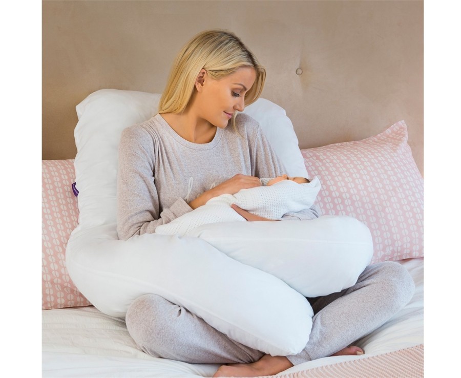 Baby Ken Black Toys | Therapeutic Body & Bump Maternity Pillow - White