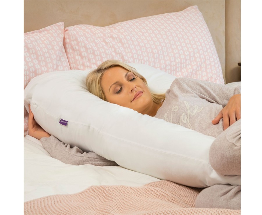 Baby Ken Black Toys | Therapeutic Body & Bump Maternity Pillow - White