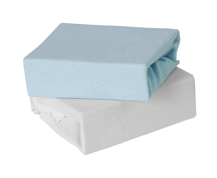 Baby Ken Black Toys | 2Pk Cot Bed Fitted Sheet Blue