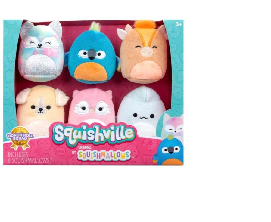 Toys Ken Black Toys | Squishville 5Cm Squishmallows 4 Pack - Honour Roll Squad Plush